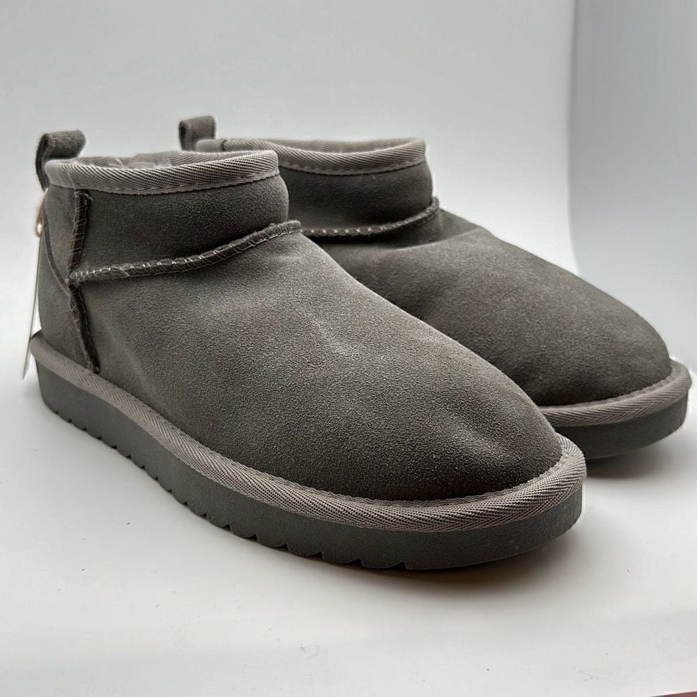 CUSHIONAIRE Women's pull on boot 7.5 GRAY